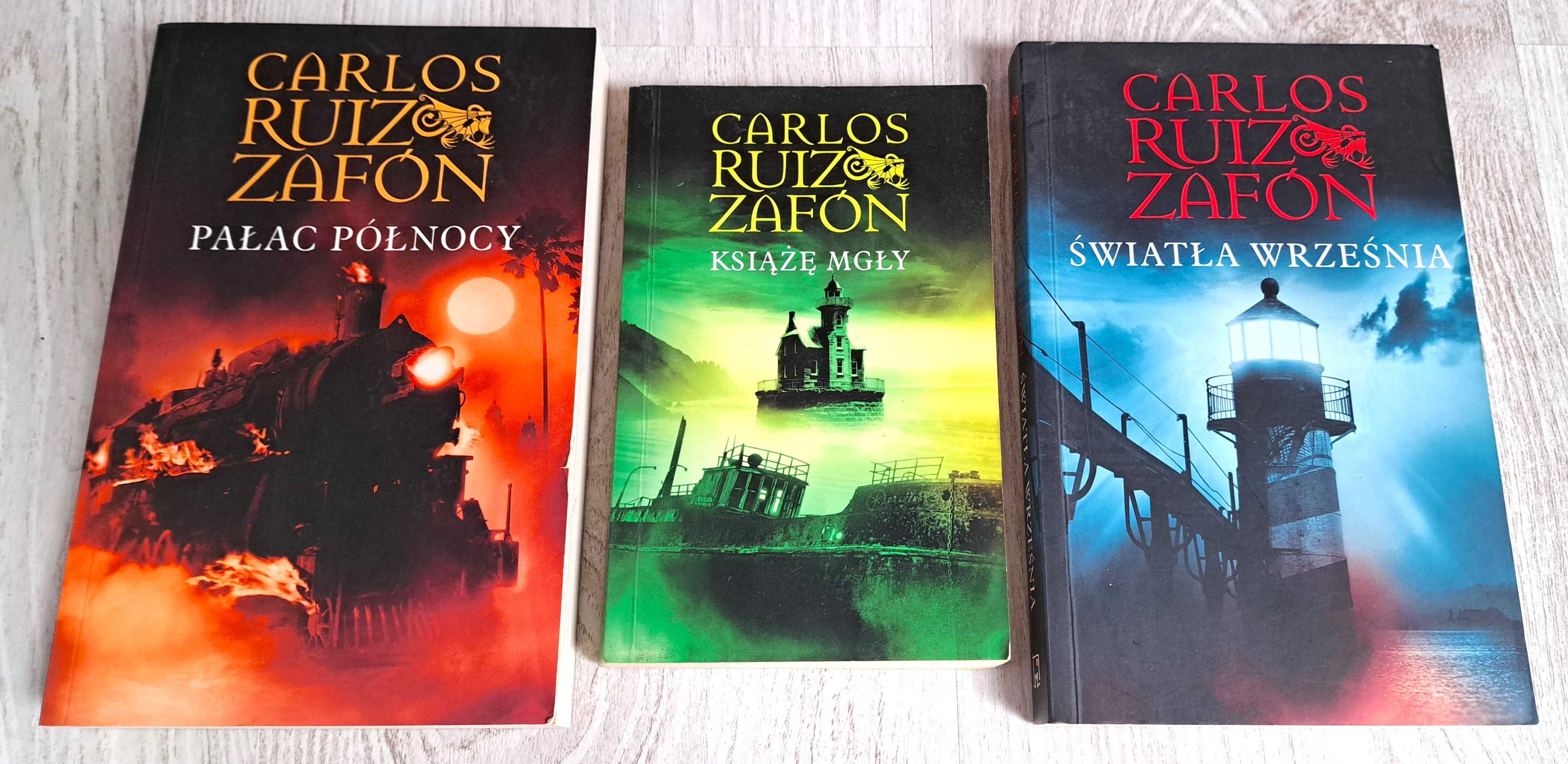 3x Carlos Ruiz Zafon Światła września + Książę Mgły + Pałac Północy