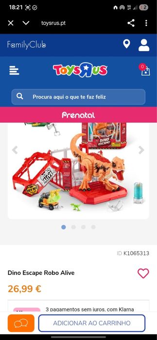 Brinquedo Zuru Robo Alive Dino Escape