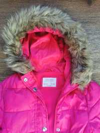 Курточка Zara Зара на флисе 7-8 лет розовая легкая