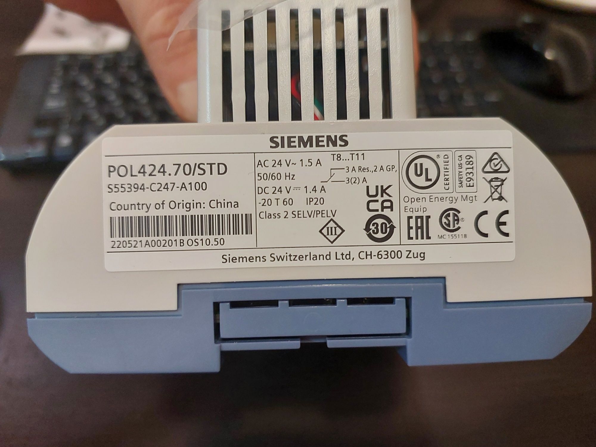 Контролер Siemens CLIMATIX POL424.70/STD