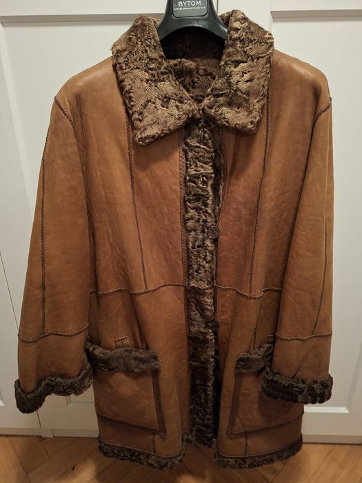 Futro/ kożuch, dwustronny, brajtszwance