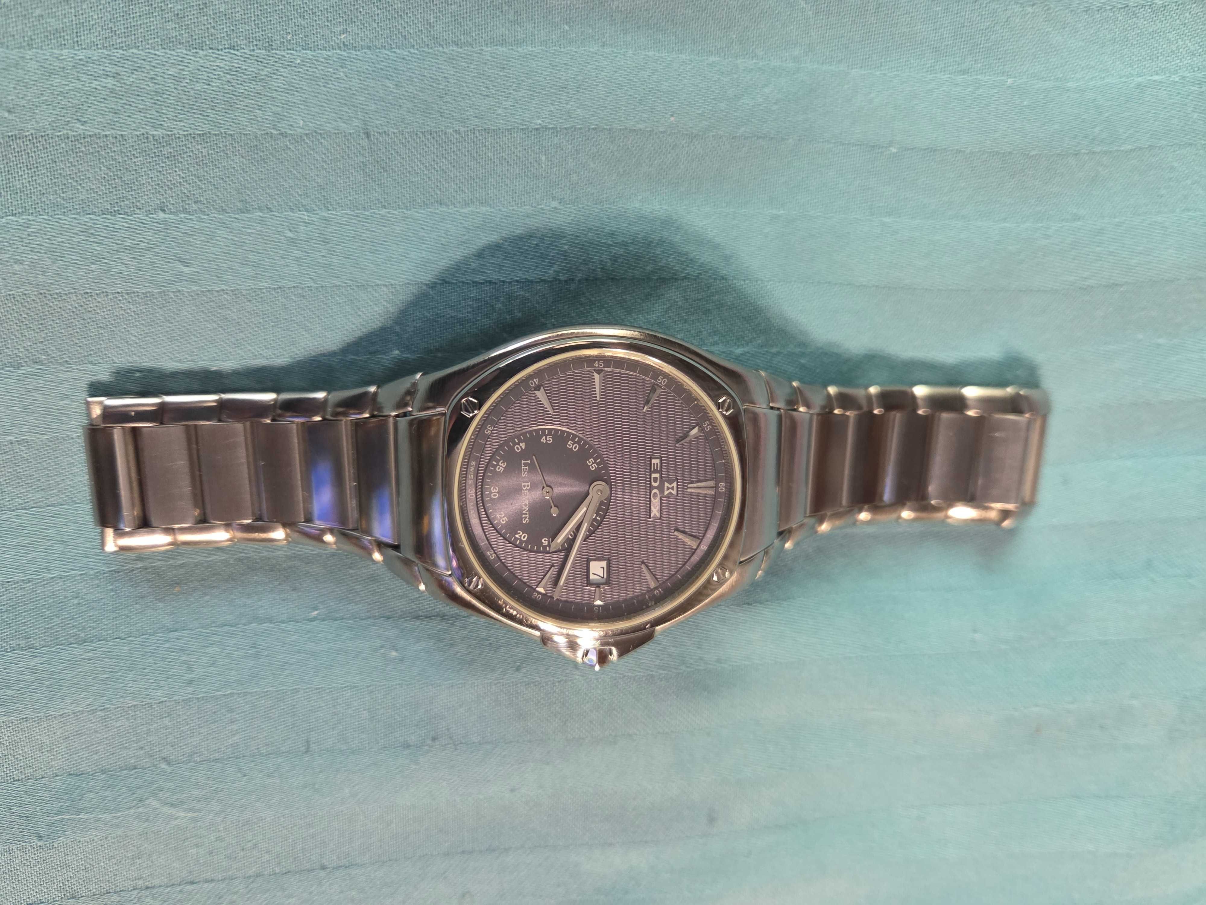 Edox Les Bemonts Ultra Slim Gin Швейцария.