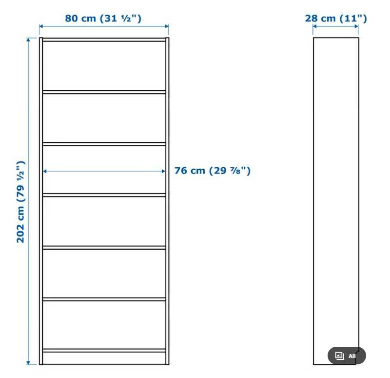 Estante Billy (IKEA) - 80x28x202cm