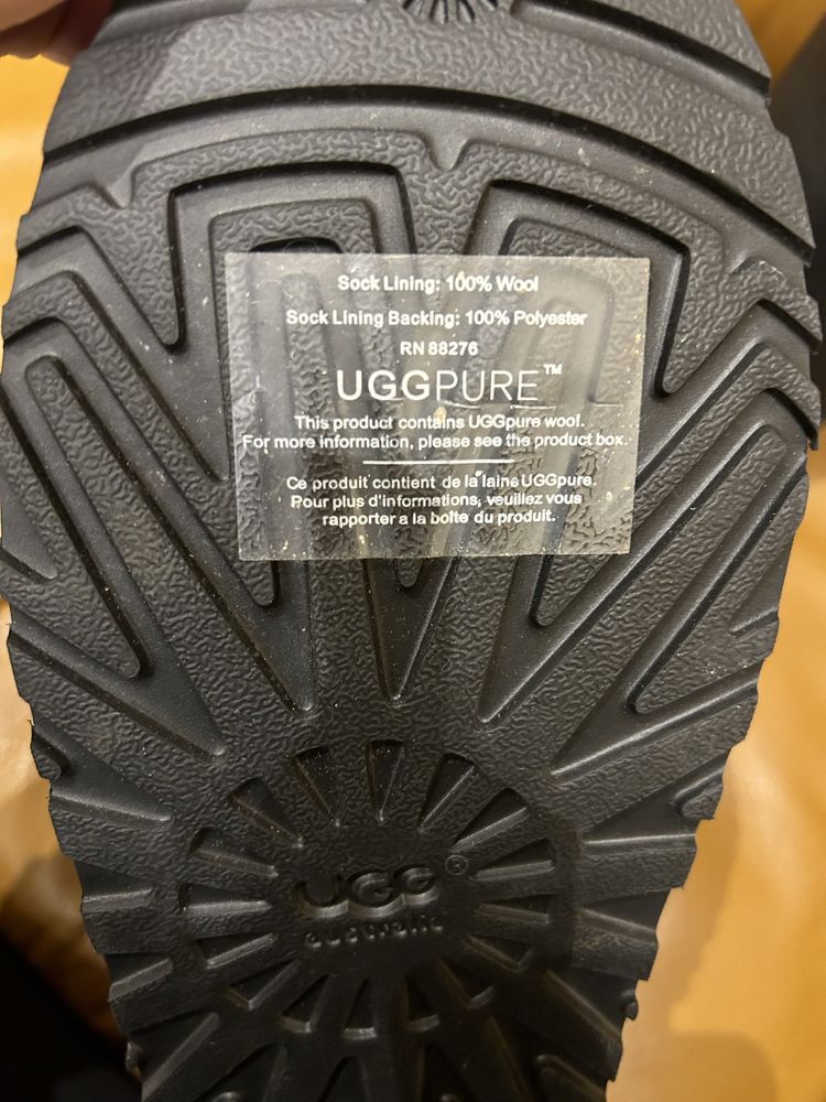 Чоловічі чорні ugg (уггі)