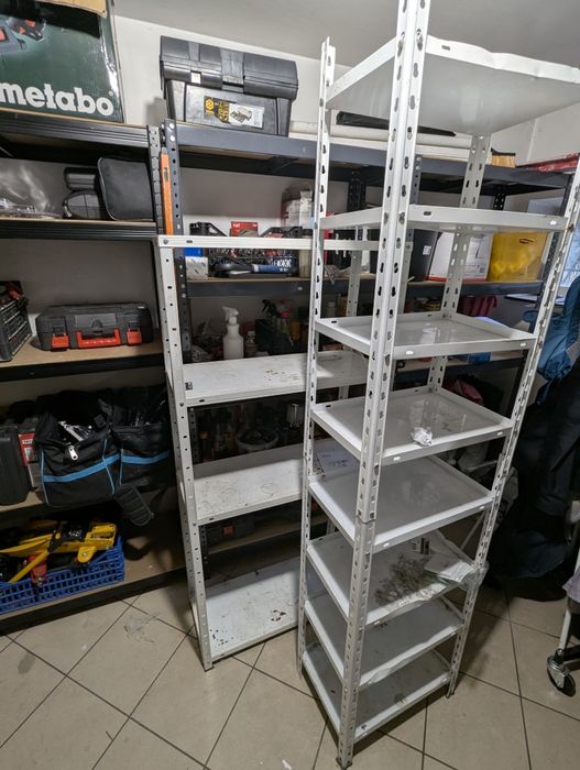 Regały metalowe warsztatowe magazynowe