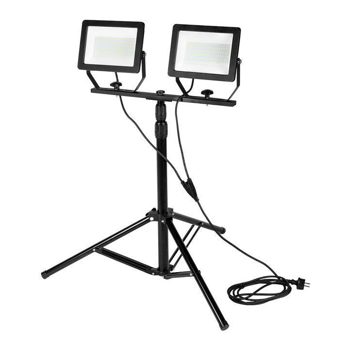 Reflektor Podwójny 2X100W Smd Led 2 X 8500Lm Na Statywie 1.8M