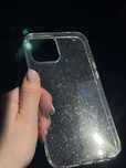 Etui iPhone 12 pro max przeźroczyste z brokat błysk [raz założone]