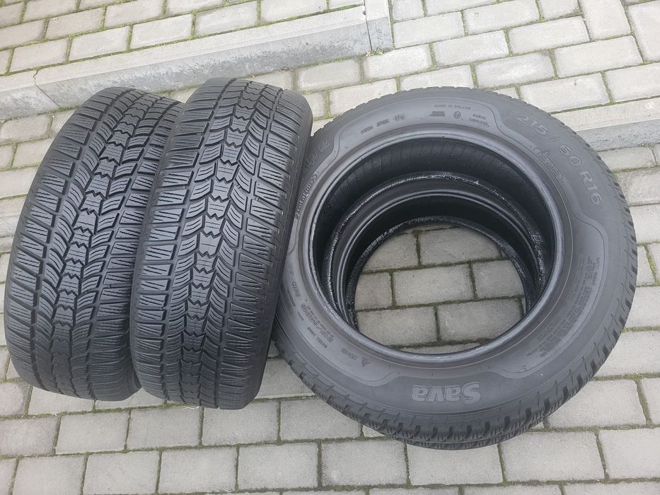 4x Opony Zimowe 215/60/16 Sava Eskimo HP2  Bieżnik 8mm