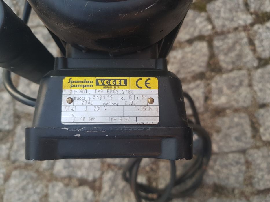 Pompa elektryczna do wody chemii chłodziwa vogel