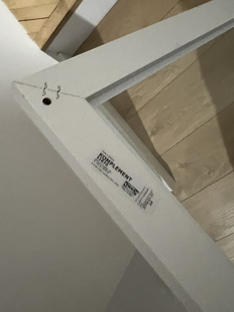 Ikea Pax Komplement szklana półka 100 cm biała