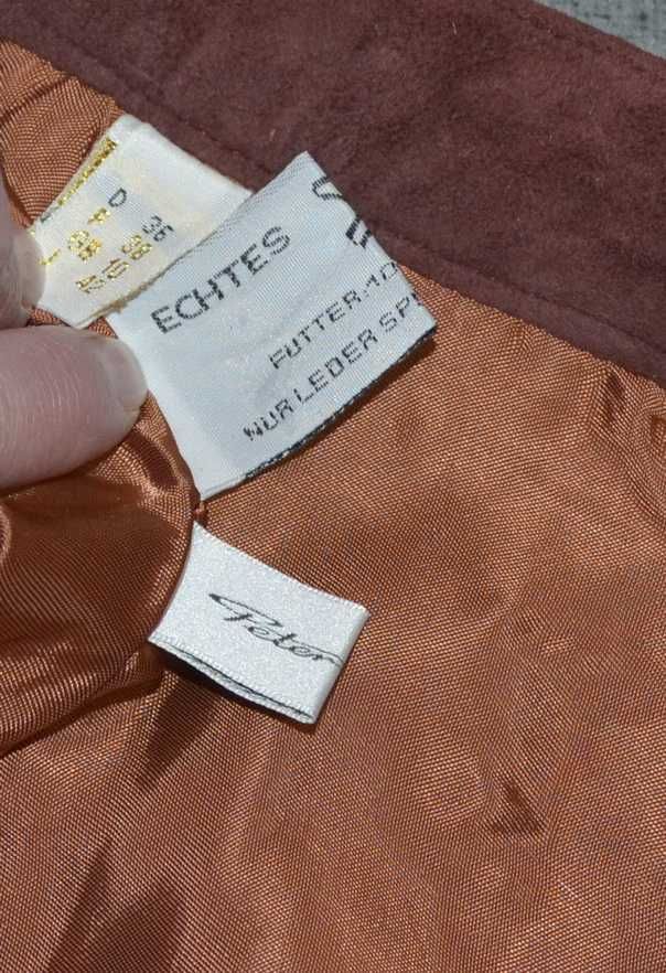Женские кожаные (замшевые) шорты премиум бренда Peter Hahn (36-38-10)