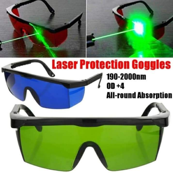Oculos de protecao laser verde