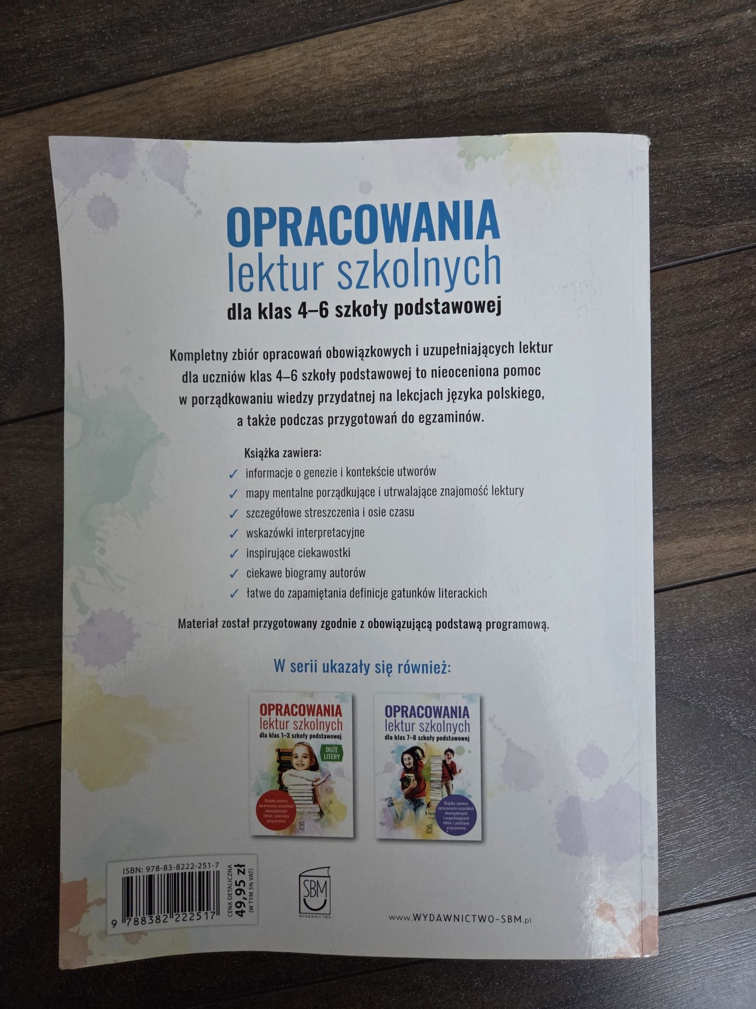 Opracowania lektur szkolnych 4-6 szkola podstawowa
