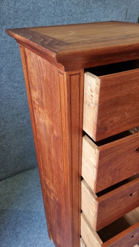 Duński Słupek w Stylu Kolonialnym lata 70 Teak