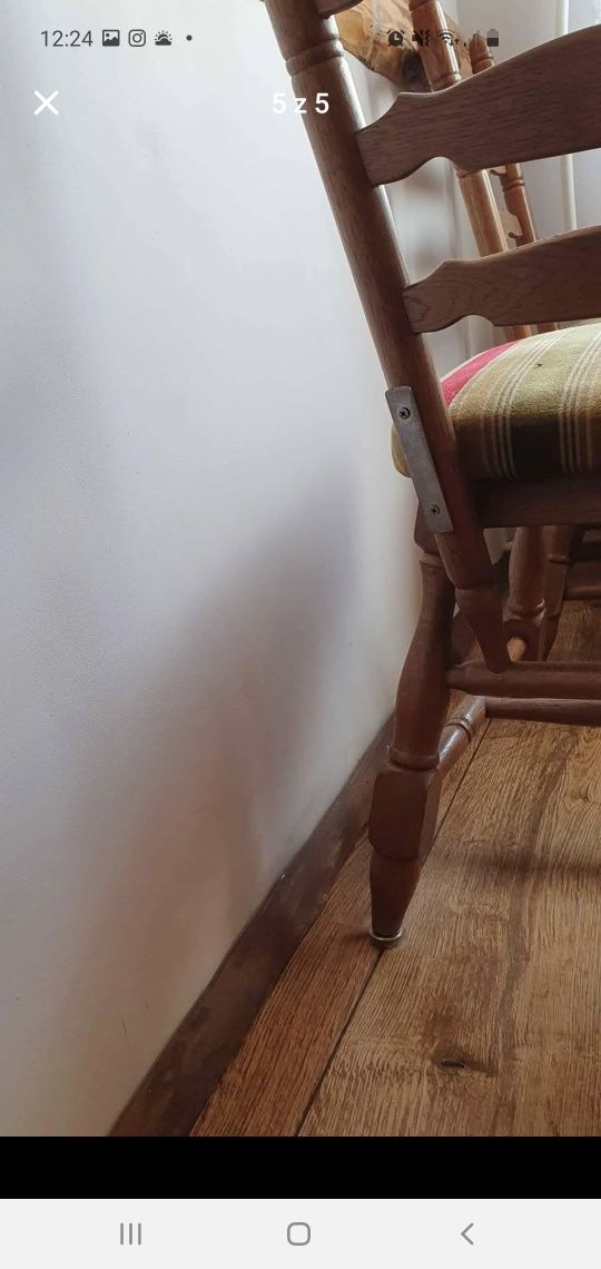Stół i 8 krzeseł dębowe