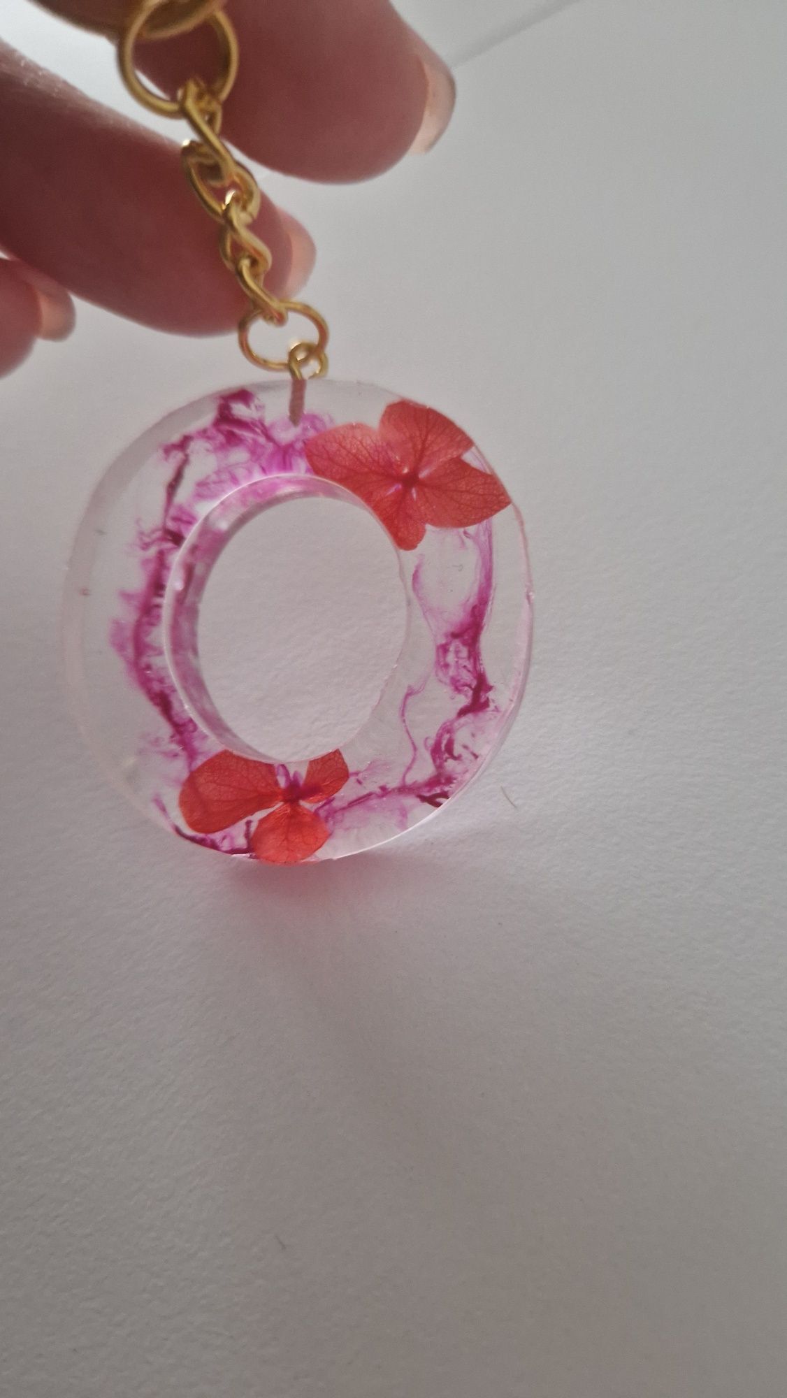 Brelok litera O handmade