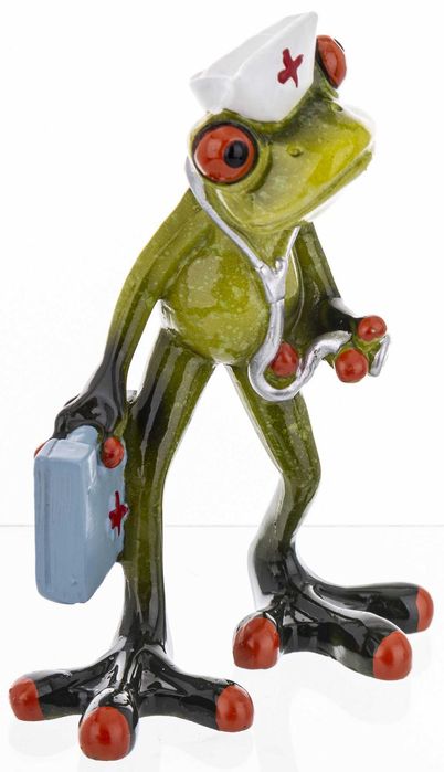Figurka żaba pielęgniarka lekarz na prezent