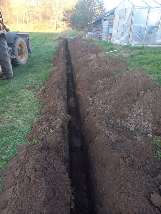 Usługi koparką koparko ładowarka