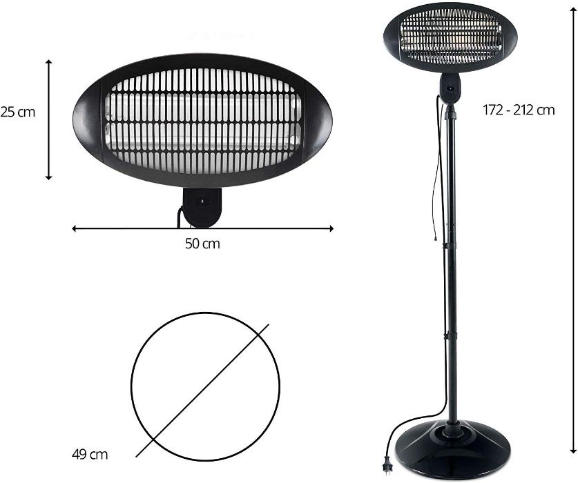 Shinny Hot Roddy grzejnik promiennikowy 1300W