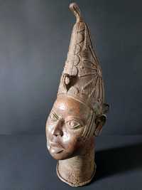 Królowa Matka Ife Benin Brąz Afryka Wosk tracony Nigeria