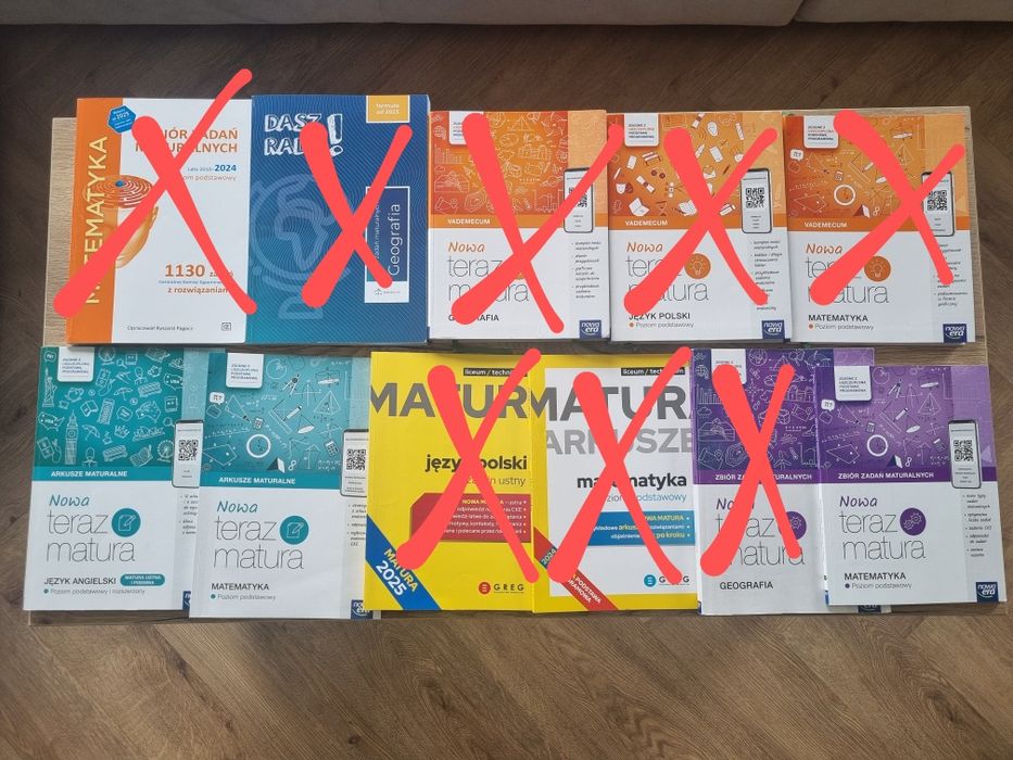 Arkusze, zbiory zadań i vademecum maturalne