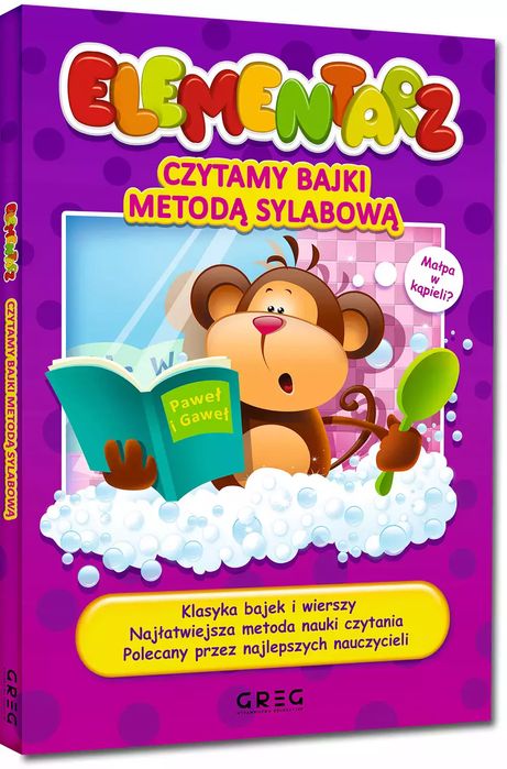 Elementarz. Czytamy bajki metodą sylabową. Greg. Nowy Produkt