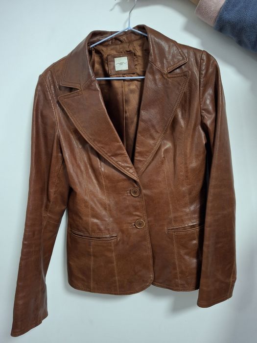 Шкірянка . Шкіряна куртка піджак  S