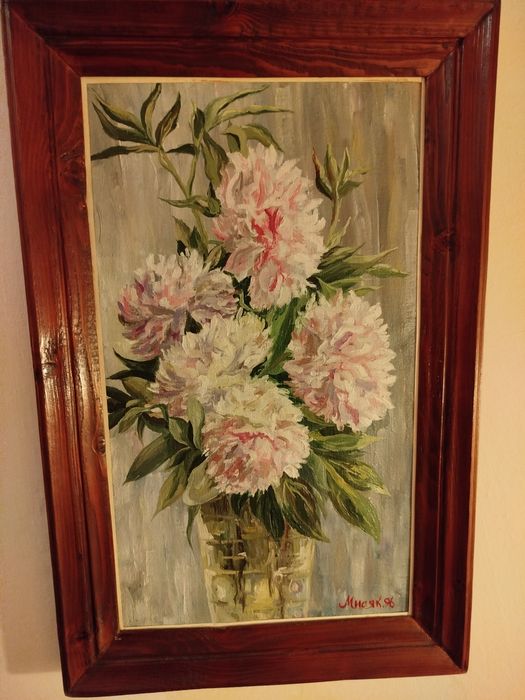 Obraz olejny malowany napłótnie