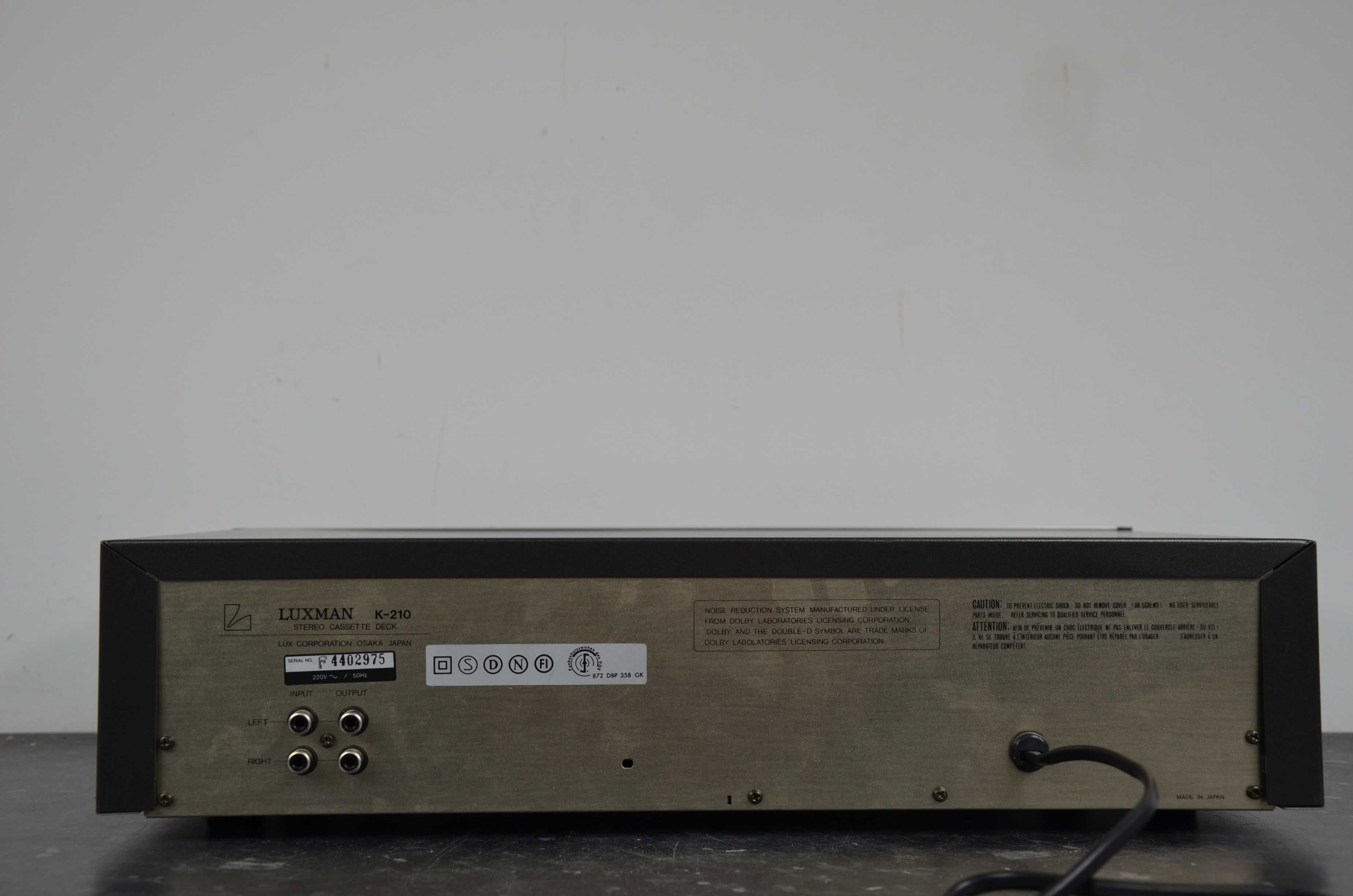 LUXMAN K-210 Magnetofon Deck OKAZJA
