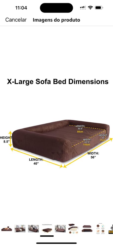 Cama para cães xl