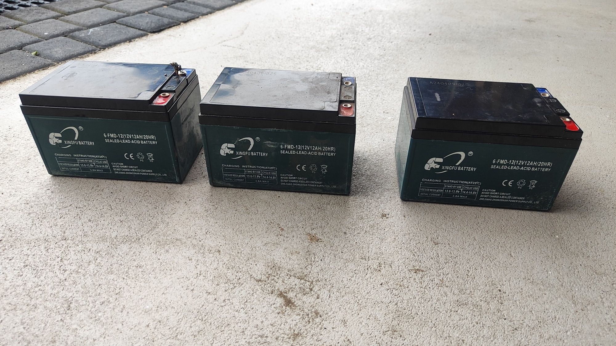3 x akumulator 12v12 ah