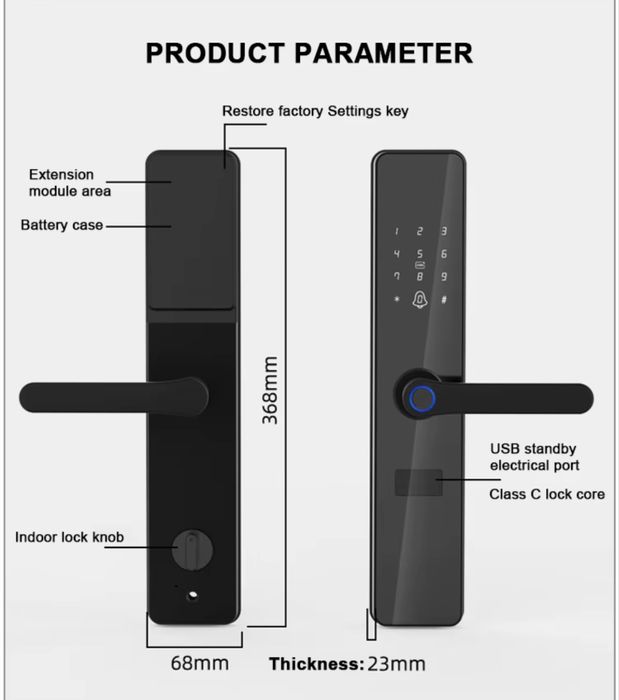 Смартзамок F8 для вхідних дверей