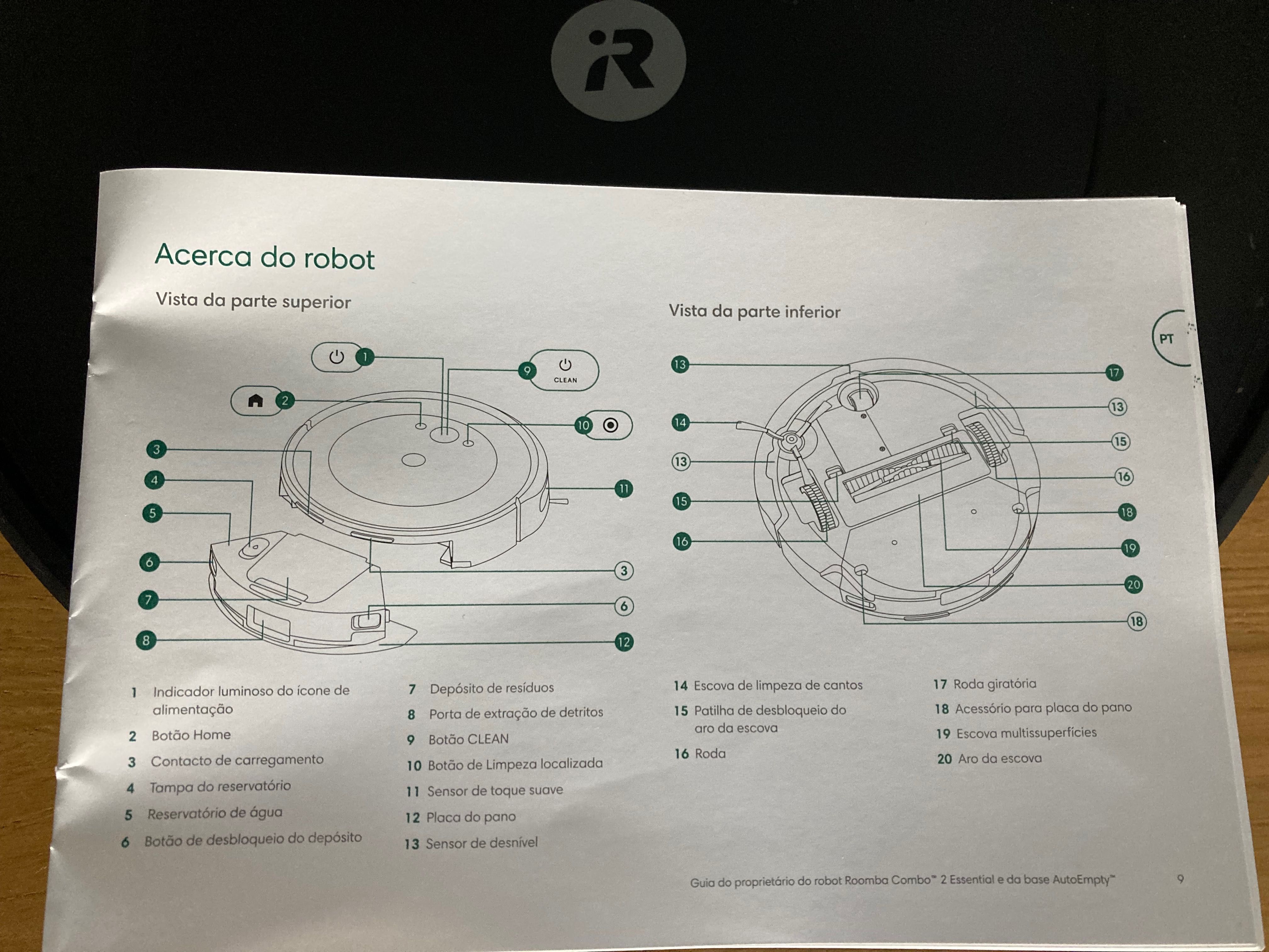 Aspirador iRobot Roomba combo aspiração e lavagem