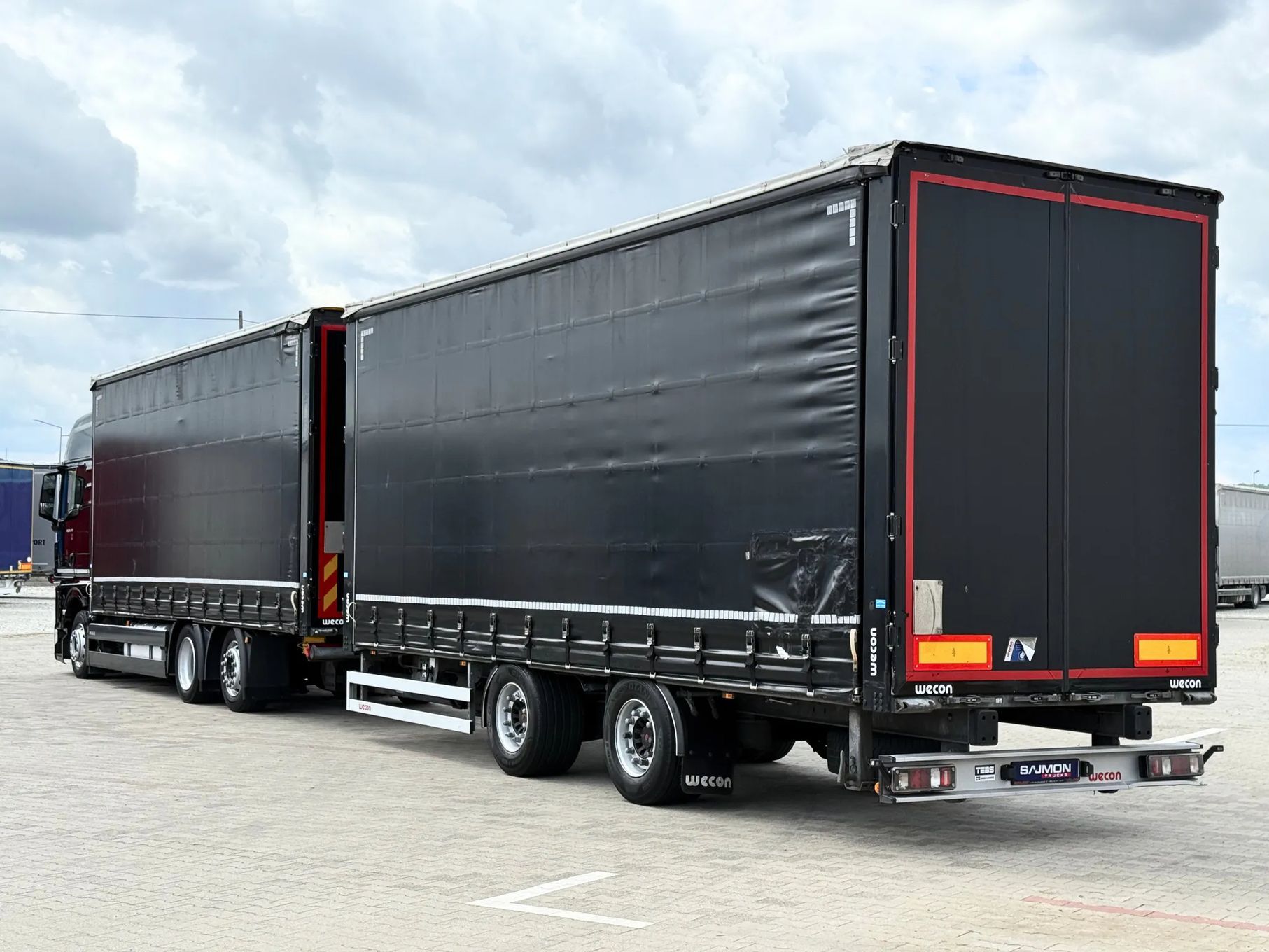 MAN TGX 26.470 / ZESTAW TANDEM 120M3 / PRZEJAZDOWY / 7,75 M + 7,75 M  jumbo przestrzenny