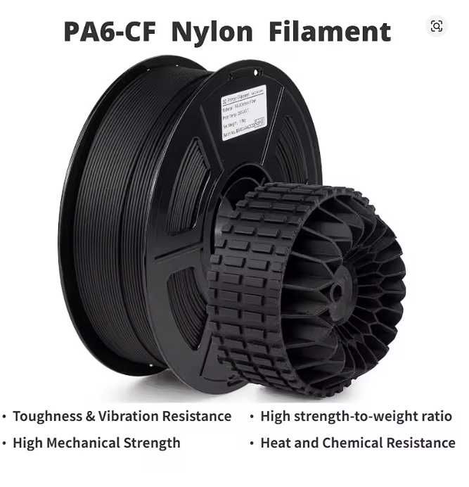 PA6-CF Пластики для 3D‑принтера Вуглецево-нейлонова філомент,  1кг