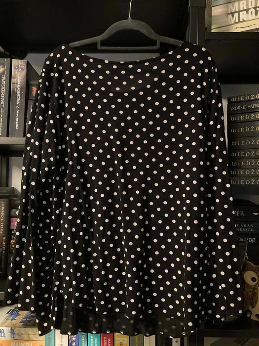 Koszulka w grochy Mama H&M XL czarno biała szybka wysyłka
