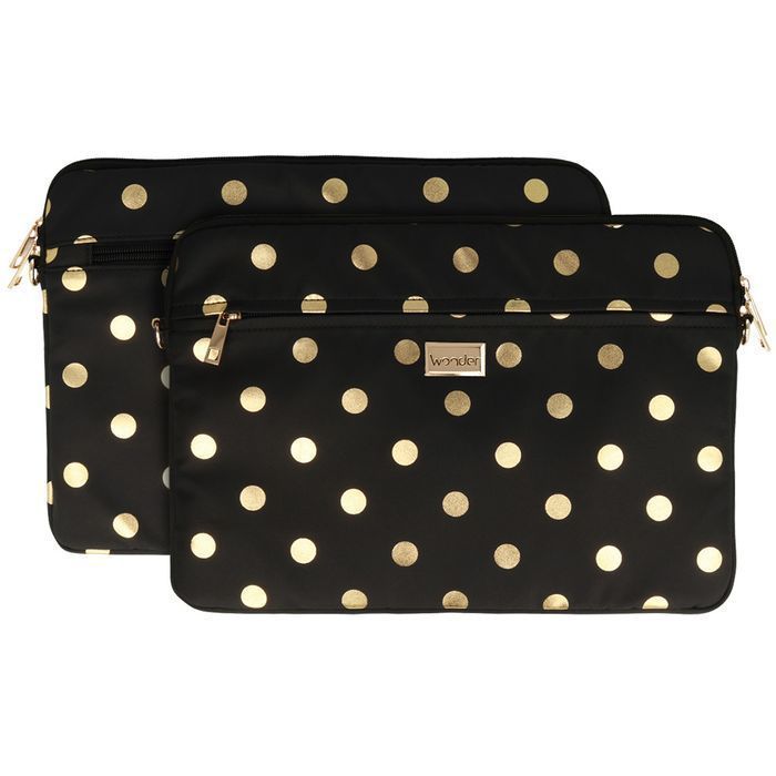 Wonder Sleeve Laptop 17 cali groszki złote