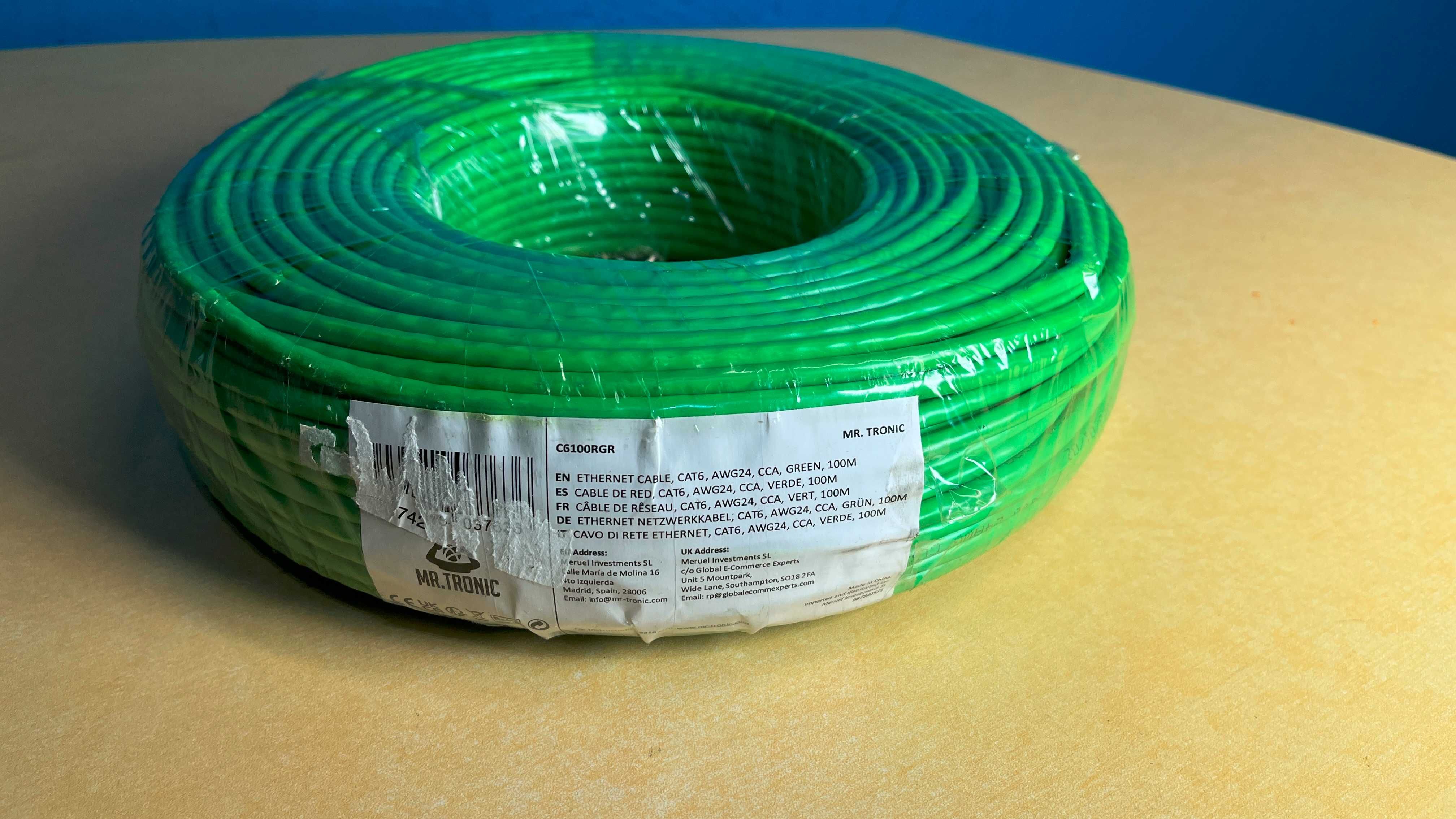 Kabel sieciowy, Speed Internet Gbps 250 MHz, 100m Mr.Tronic spm30