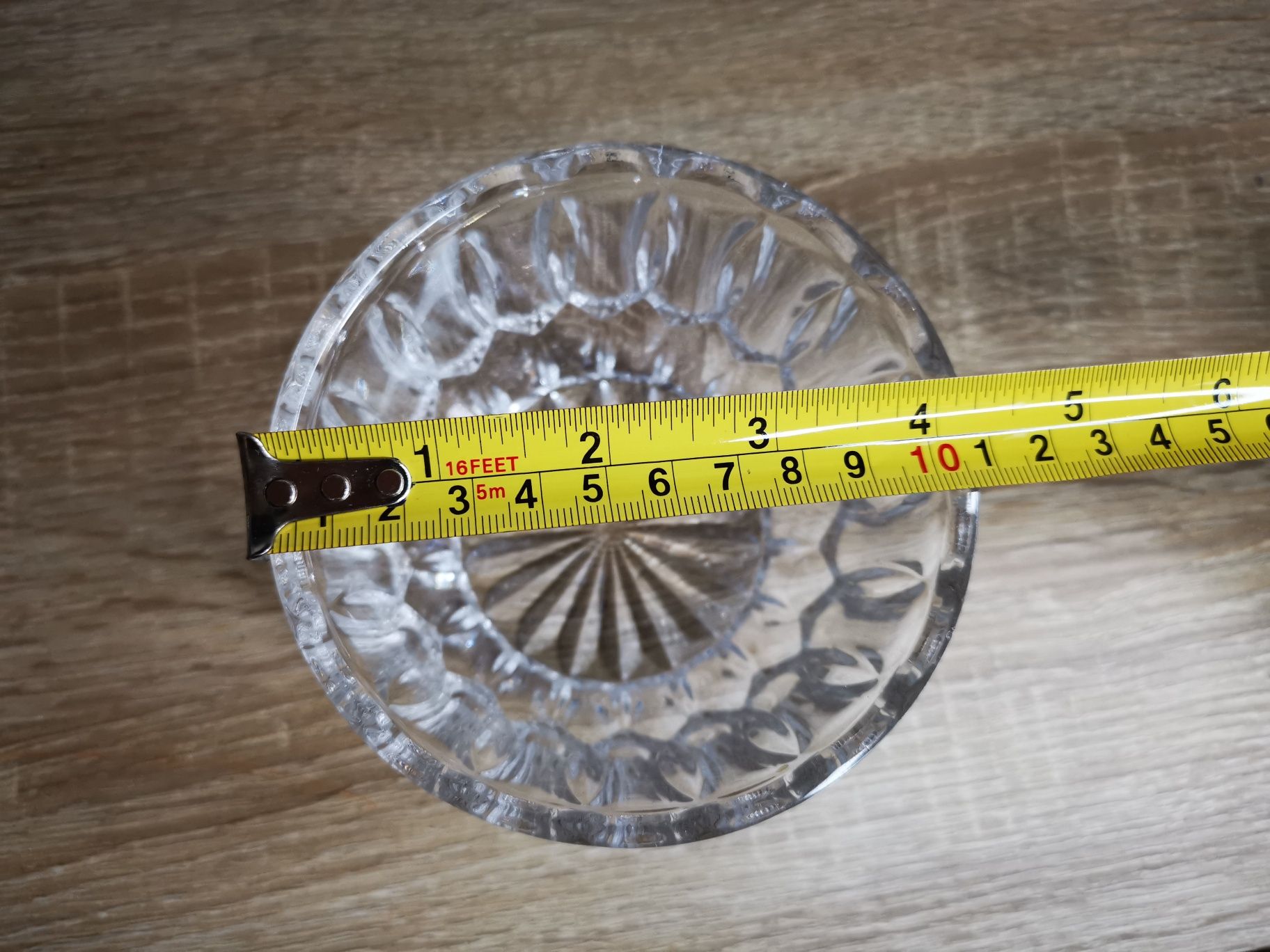 Cukierniczka miseczka 8/10cm kryształ - stan b. dobry PRL antyk retro