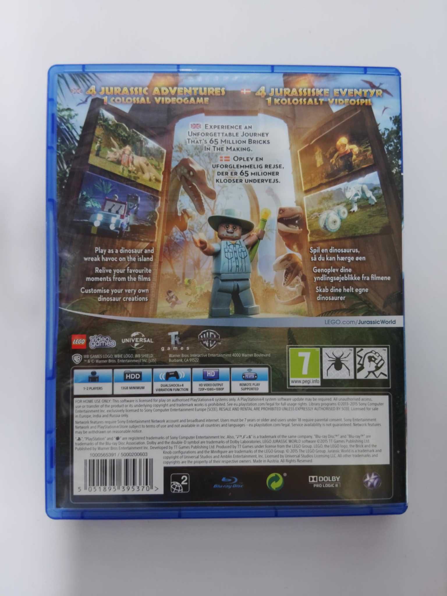 LEGO Jurassic World PS4 Polskie napisy są w grze