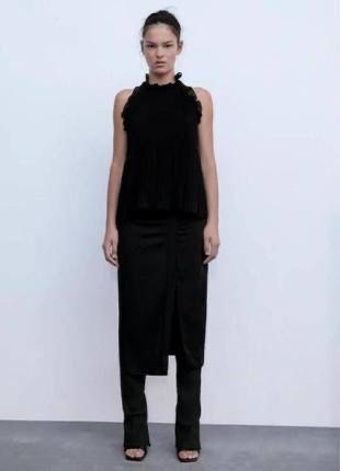 Блуза топ з рюшами Zara р.L