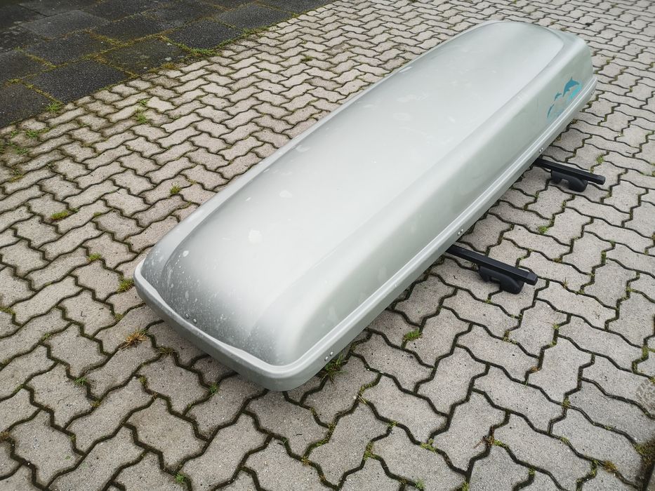 Bagażnik dachowy BOX Kamei DELPHIN 460 na bagaż deskę 235cm buty narty