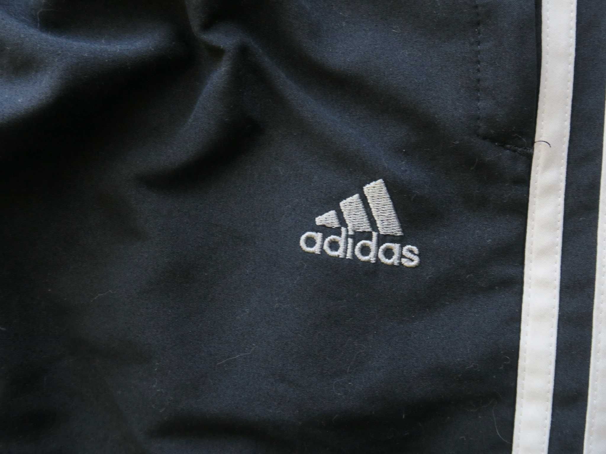 Adidas spodnie dresowe z zamkami na nogawkach L
