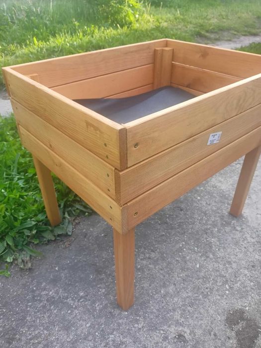 Rabatka drewno certyfikowane rozsadnik donica kwietnik zielnik rabatek