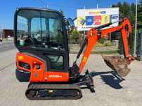 Kubota KX016-4  Minikoparka, rozsuwane podwozie, 3 łyżki, szybkozłącze