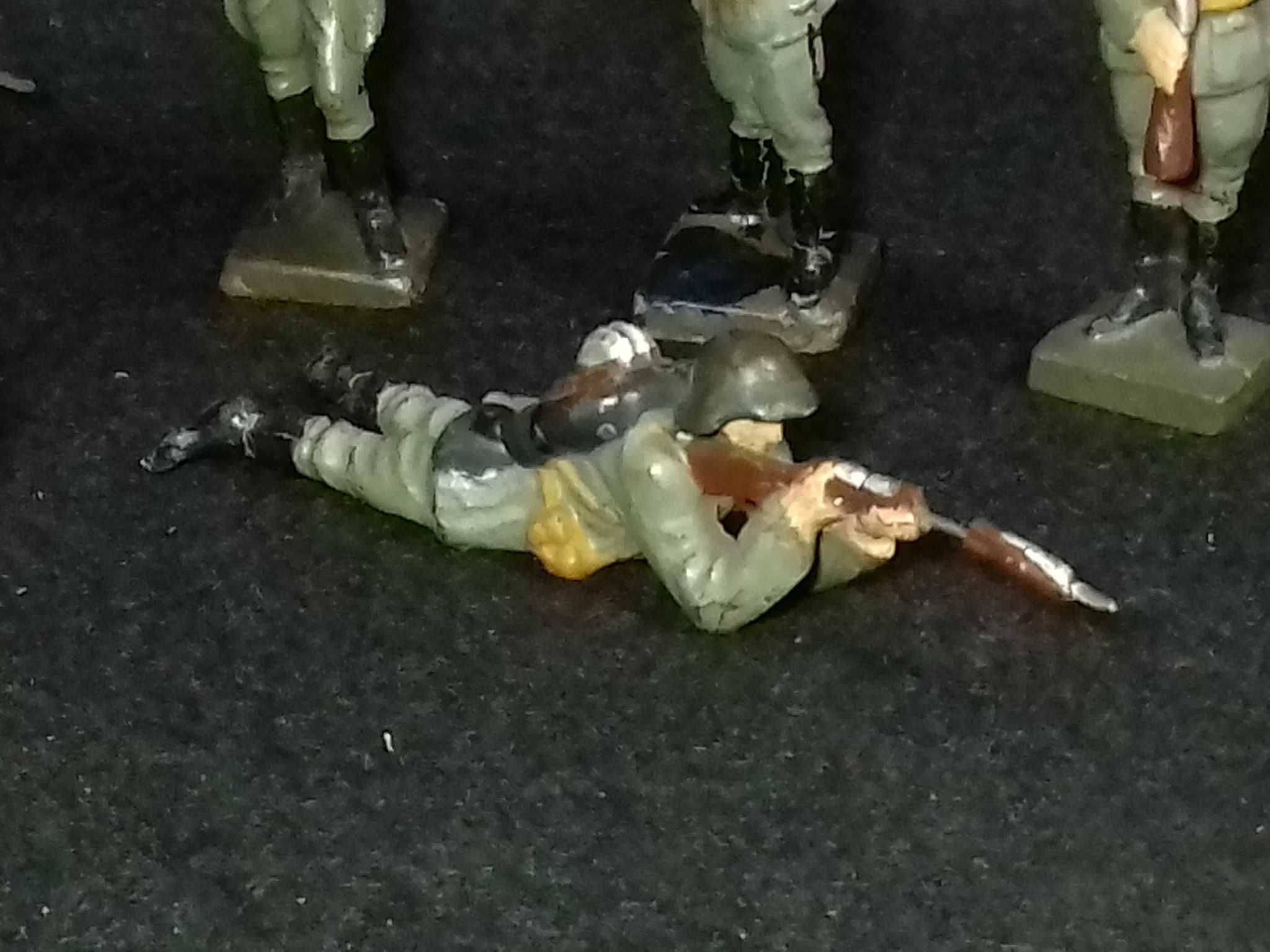 Lineol Soldiers (10 unid) - made in Germany 1940´s