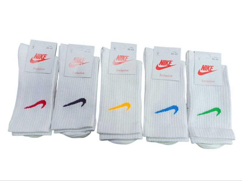 Шкарпетки чоловічі високі найк носки мужские Nike білі