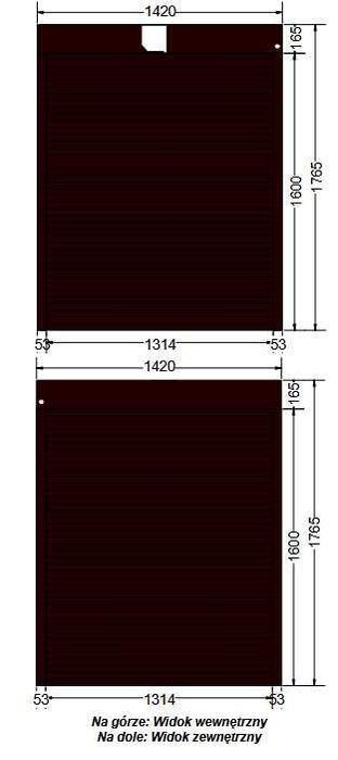 Rolety adaptacyjne/zewnętrzne Aluprof ciemnobrązowe -elektryczne