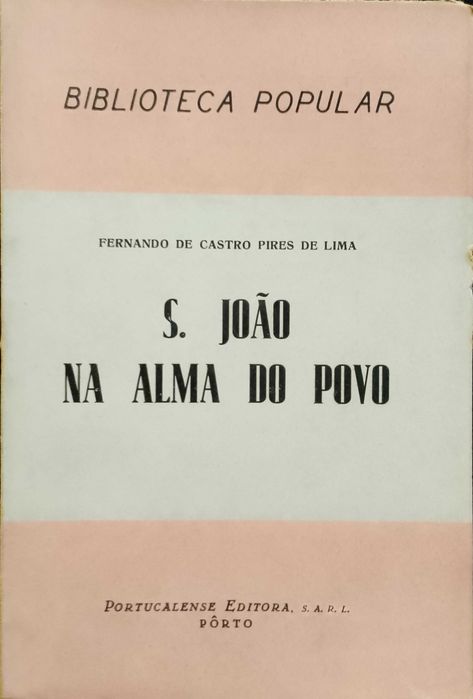 S. João na alma do povo - Fernando de Castro Pires de Lima (1944)