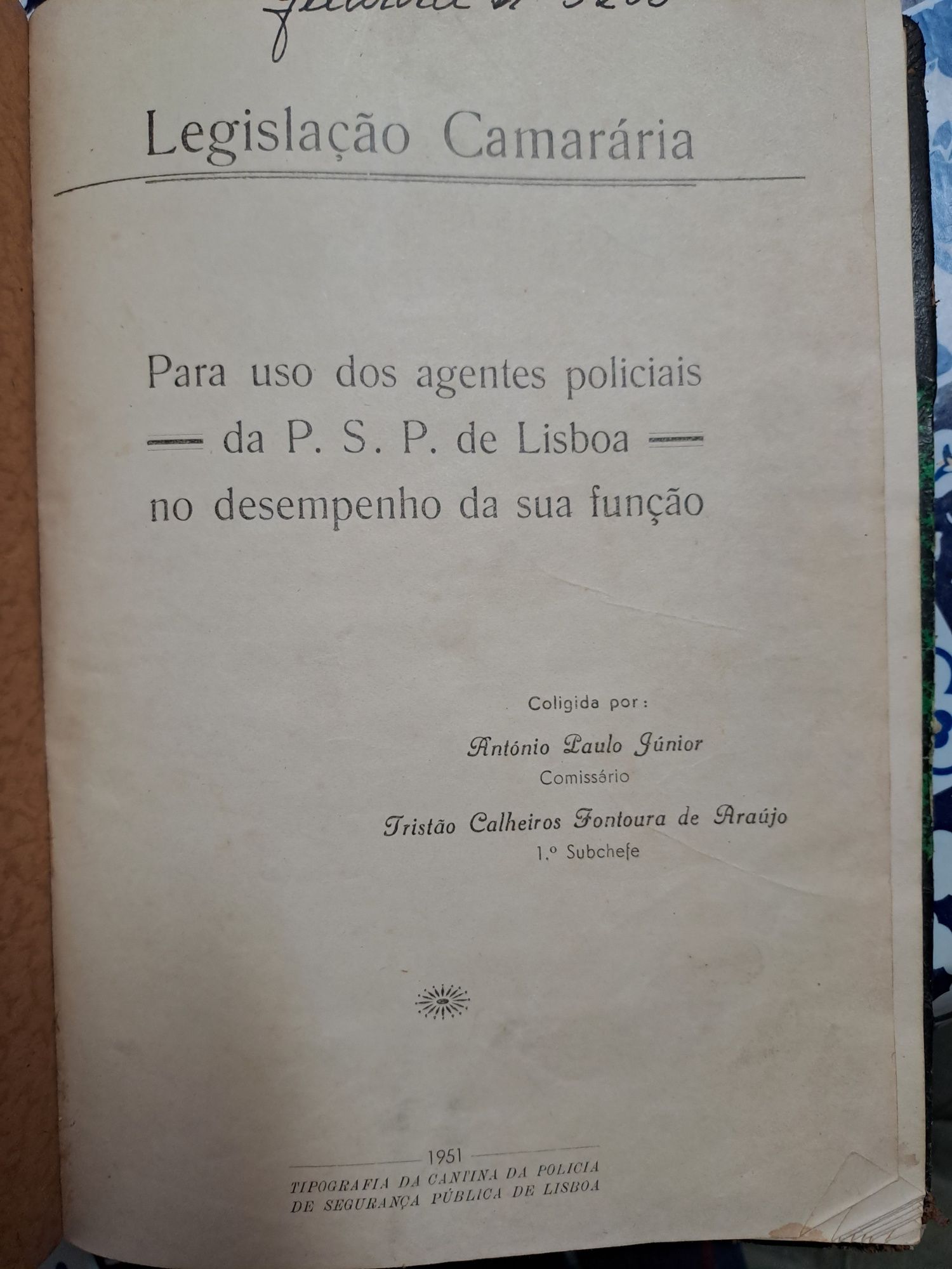 Legislação PSP Lisboa 1951